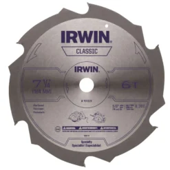 Irwin 7-1/4 In. D X 5/8 In. Classic Steel Circular Saw Blade 6 Teeth 1 Pk