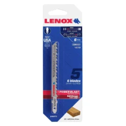 Lenox 4 In. Bi-Metal T-Shank Jig Saw Blade 6 TPI 5 Pk
