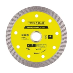 Trade A Blade 4 In. D X 5/8 And 7/8 In. Diamond Turbo Rim Blade 1 Each