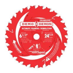 Diablo Demo Demon 6-1/2 In. D X 5/8 In. TiCo Hi-Density Carbide Framing Blade 24 Teeth 1 Pk