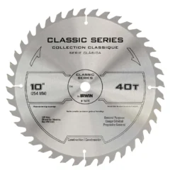 Irwin 10 In. D X 5/8 In. Classic Carbide Circular Saw Blade 40 Teeth 1 Pk