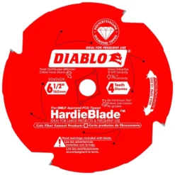 Diablo HardieBlade 6-1/2 In. D X 5/8 In. PCD Fiber Cement Blade 4 Teeth 1 Pk