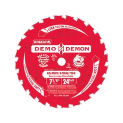 Diablo Demo Demon 7-1/4 In. D X 5/8 In. TiCo Hi-Density Carbide Circular Saw Blade 24 Teeth 1 Pk