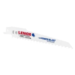 LENOX LUMBERWOLF 6 In. Bi-Metal Reciprocating Saw Blade 4 TPI 5 Pk