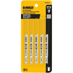 DeWalt 3 In. Cobalt Steel U-Shank Jig Saw Blade 18 TPI 5 Pk