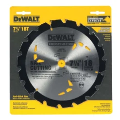 DeWalt 7-1/4 In. D X 5/8 In. Construction Carbide Circular Saw Blade 18 Teeth 1 Pk