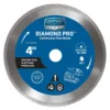 Century Drill & Tool Diamond Pro 4 In. D X 5/8 And 7/8 In. Steel Continuous Rim Diamond Saw Blade 1