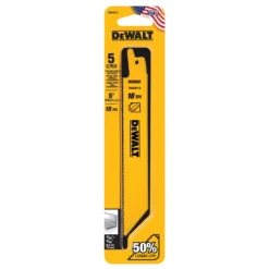 DeWalt Bi-Metal Reciprocating Saw Blade 18 TPI 5 Pk
