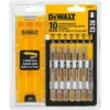 DeWalt 4 In. High Carbon Steel T-Shank Jig Saw Blade Set Assorted TPI 10 Pk