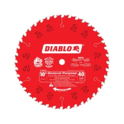 Diablo 10 In. D X 5/8 In. General Purpose TiCo Hi-Density Carbide Circular Saw Blade 40 Teeth 1 Pk