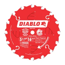 Diablo 5-3/8 In. D X 10 Mm TiCo Hi-Density Carbide Trim Saw Blade 16 Teeth 1 Pk