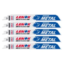 LENOX METALWOLF 9 In. Bi-Metal WAVE EDGE Reciprocating Saw Blade 18 TPI 5 Pk