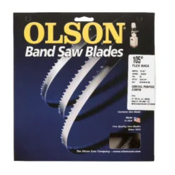 Olson 105 In. L X 0.25 In. W X 0.025 In. Thick Carbon Steel Skip Teeth Band Saw Blade 6 TPI