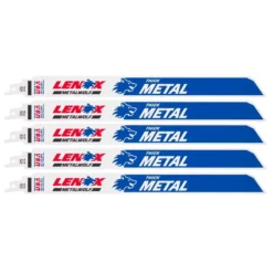LENOX METALWOLF 12 In. Bi-Metal WAVE EDGE Reciprocating Saw Blade 14 TPI 5 Pk