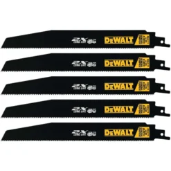 DeWalt 9 In. Bi-Metal Reciprocating Saw Blade 10 TPI 5 Pk
