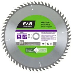 Exchange-A-Blade 10 In. D X 5/8 In. Ultra Thin Carbide Tipped Finishing Saw Blade 60 Teeth 1 Pk