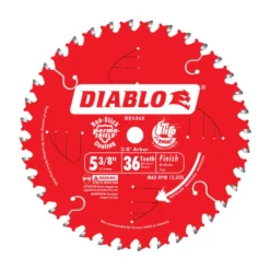 Diablo 5-3/8 In. D X 10 Mm TiCo Hi-Density Carbide Trim Saw Blade 36 Teeth 1 Pk
