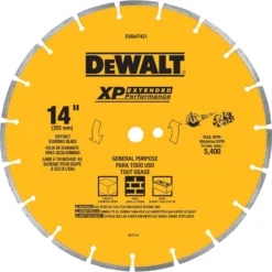 DeWalt XP 14 In. D Diamond Segmented Rim Circular Saw Blade 1 Pk