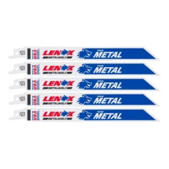 LENOX METALWOLF 8 In. Bi-Metal WAVE EDGE Reciprocating Saw Blade 24 TPI 5 Pk