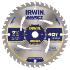 Irwin Marathon 7-1/4 In. D X 5/8 In. Carbide Circular Saw Blade 40 Teeth 1 Pk