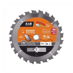 Exchange-A-Blade Razor Back 7-1/4 In. D X 5/8 In. Thin Carbide Framing Saw Blade 24 Teeth 1 Pk