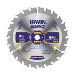 Irwin Marathon 6-1/2 In. D X 5/8 In. Carbide Circular Saw Blade 24 Teeth 1 Pk