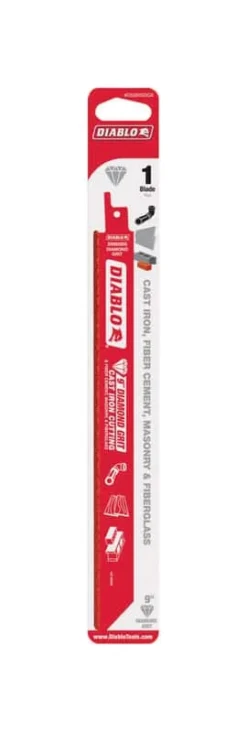 Diablo 9 In. Diamond Grit Thin Kerf Reciprocating Saw Blade 1 Pk