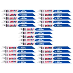 LENOX METALWOLF 8 In. Bi-Metal WAVE EDGE Reciprocating Saw Blade 18 TPI 25 Pk