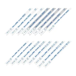 Avanti Pro 0 In. High Carbon Steel U-Shank U-Shank Jig Saw Blade Set 16 Pc