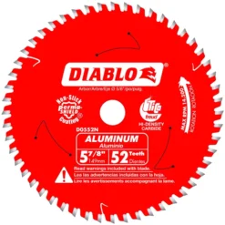 Diablo 5-7/8 In. D X 5/8 In. TiCo Hi-Density Carbide Circular Saw Blade 52 Teeth 1 Pk