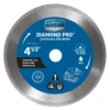 Century Drill & Tool Diamond Pro 4-1/2 In. D X 7/8 In. Diamond Continuous Rim Diamond Saw Blade 1 Pk