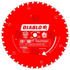 Diablo 10-1/4 In. D X 5/8 In. TiCo Hi-Density Carbide Circular Saw Blade 40 Teeth 1 Pk