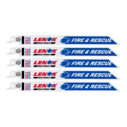 LENOX MULTIWOLF 8 In. Bi-Metal WAVE EDGE Reciprocating Saw Blade 10/14 TPI 5 Pk