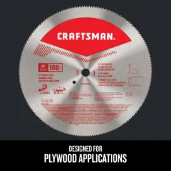 Craftsman 10 In. D X 5/8 In. Carbon Steel Circular Saw Blade 180 Teeth 1 Pc -Dewalts Store fb00c224 7edb 4a0d a4c8 85c3b1d8d21f