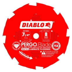 Diablo Pergo Blade 7-1/4 In. D X 5/8 In. Laminate Flooring PCD Circular Saw Blade 8 Teeth 1 Each