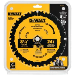 DeWalt 8-1/4 In. D X 5/8 In. Tungsten Carbide Circular Saw Blade 24 Teeth 1 Pk
